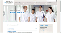 Desktop Screenshot of klinikum-ds.de
